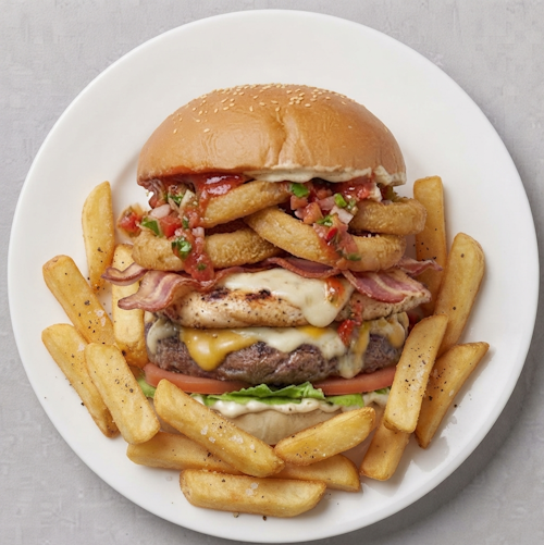 Tonys Burger With Chip 