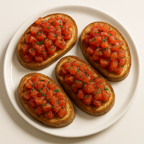 Bruschetta With Cheese & Pepperoni 
