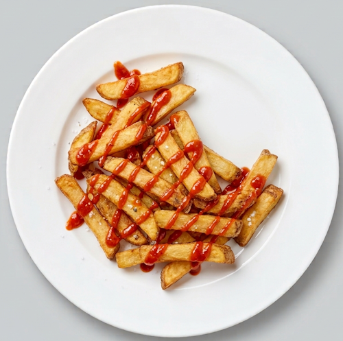 Chips & Sriracha Sauce 